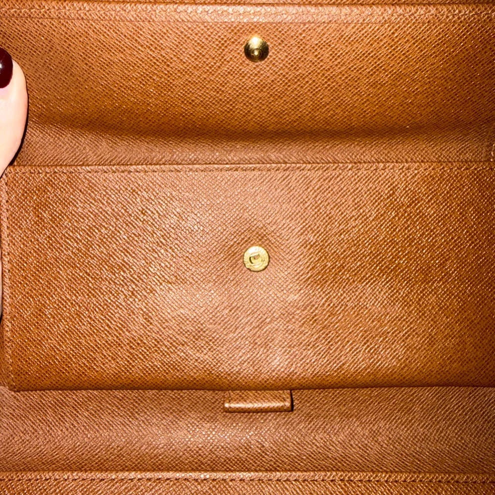 Louis Vuitton Monogram International Sarah Wallet Brown Canvas - Picture 8 of 11